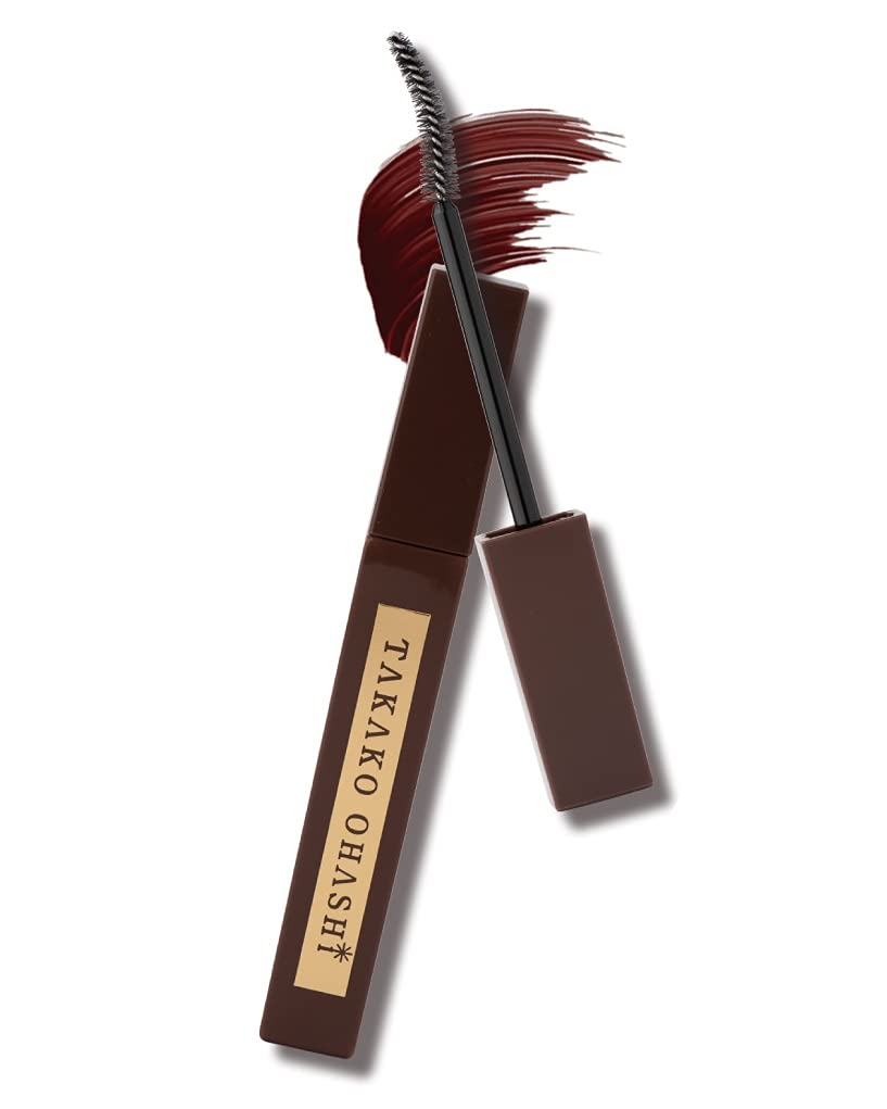 Тушь для ресниц с эффектом удлинения Beauty Charge Bordeaux Brown, Водостойкая, Не образует комочков, Легко смывается теплой водой, Сыворотка для ресниц от TAKAKO OHASHI