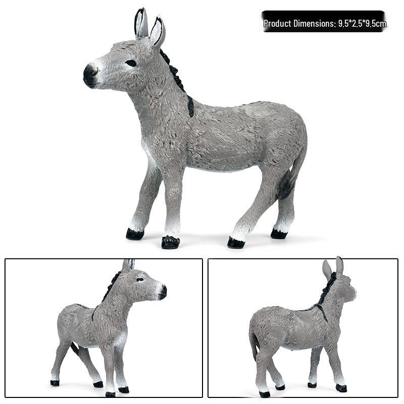Children's Toy Donkey - Animal World Farm Simulation Model
