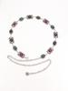 Ethnic Style Gold Waist Chain with Rhinestone Details