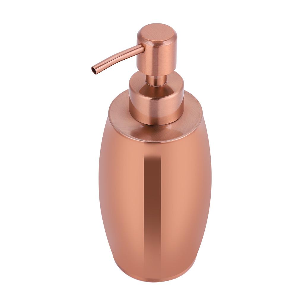 Dispenser di sapone liquido per lozione in acciaio inossidabile da 350 ml con pompa manuale, accessorio per il bagno di casa e hotel