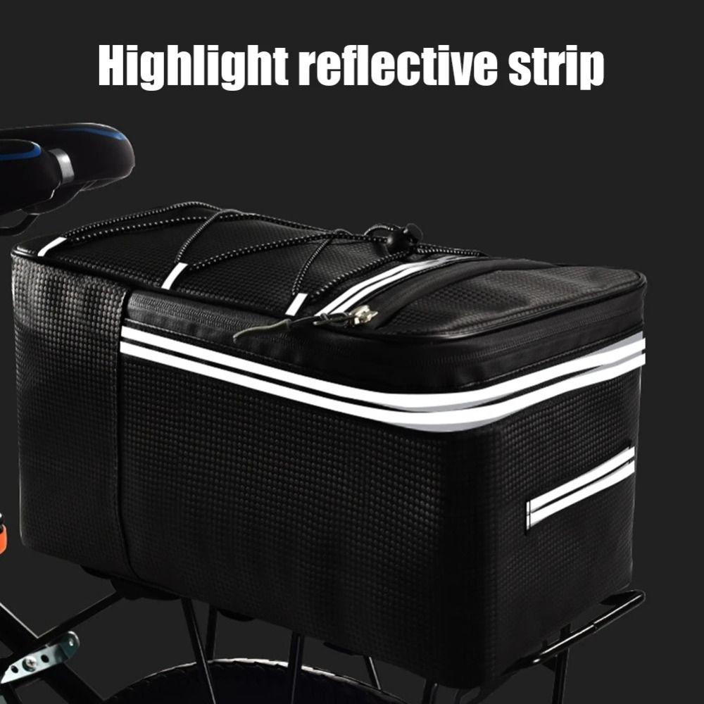 12/15L Bicycle Rear Seat Box Waterproof Cycling Saddle Pack Bike Trunk Bag  Biking