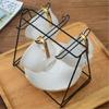 Stylish Black Triangles Coffee Cup Display Rack Designs Accessory for Kitchen Counters and Office Spaces Saving