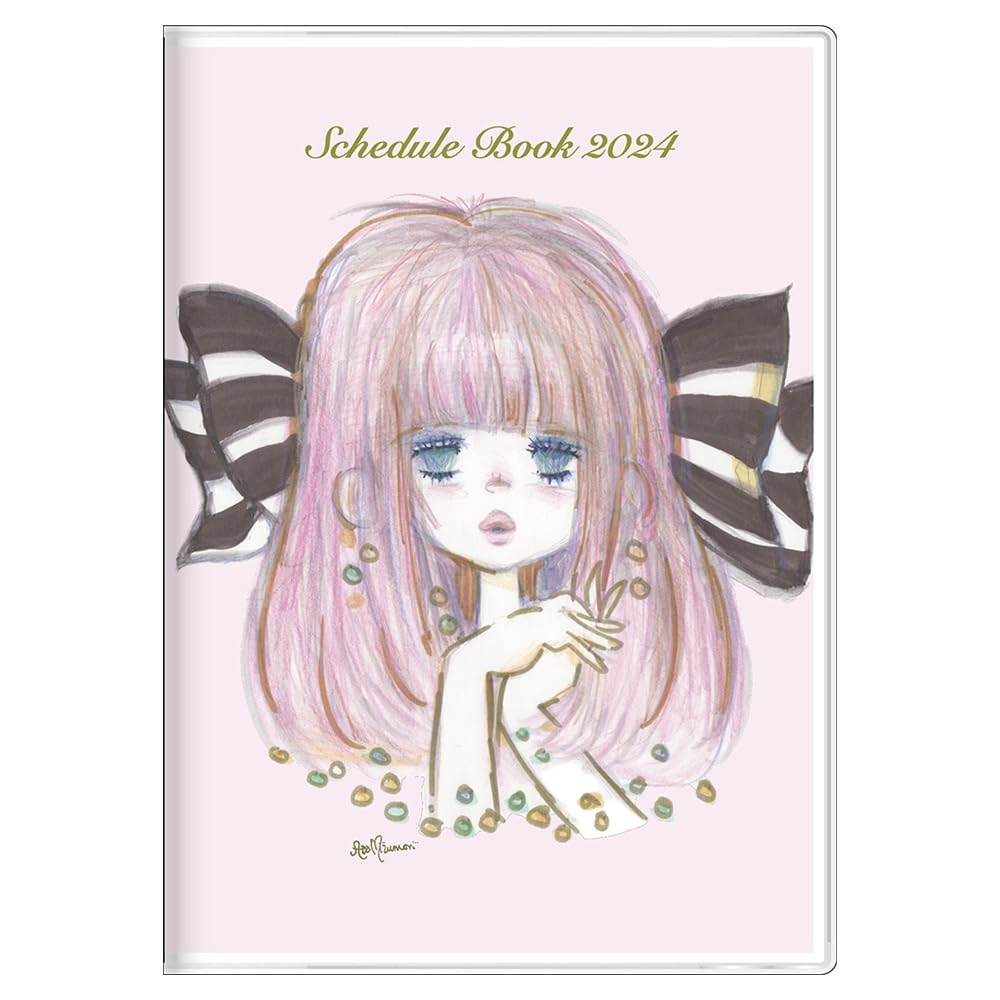 

Ежемесячный планер Sunstar Stationery Ado Mizumori 2024 S2957485, A6, Розовый, розовый