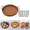 Round Basket Tray Organizer Basket for Desktop Cupboard Living Room