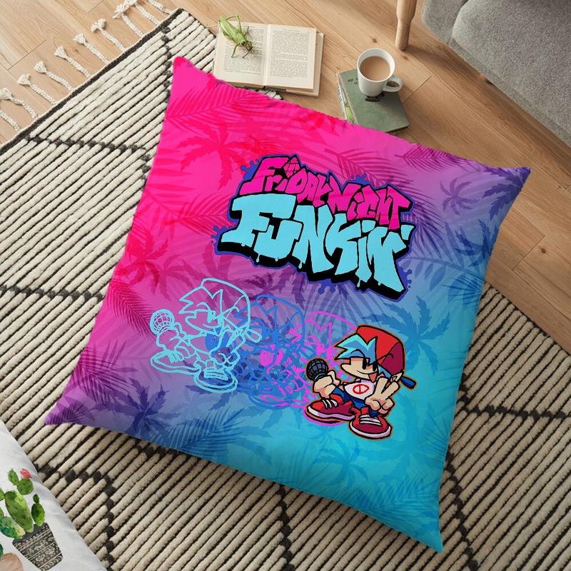 Friday Night Funkin Cushion Pillow Case Whitty Boyfriend Pillow Cover Lemon Demon Monster Living Room Decorative Pillow Kids Gift 45cm