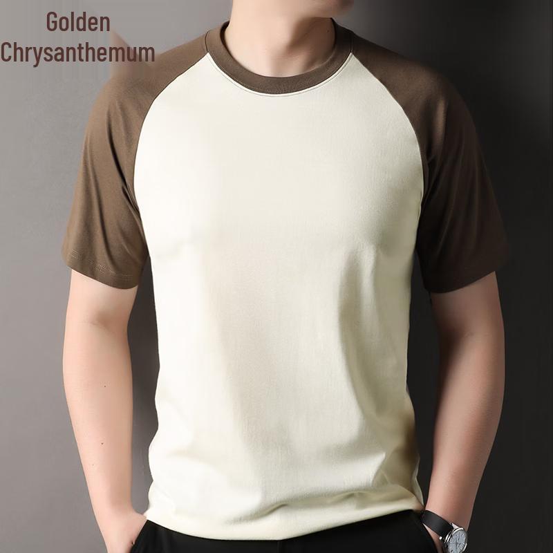 Men s 100% Cotton Round Neck Half Sleeve T-shirt XL