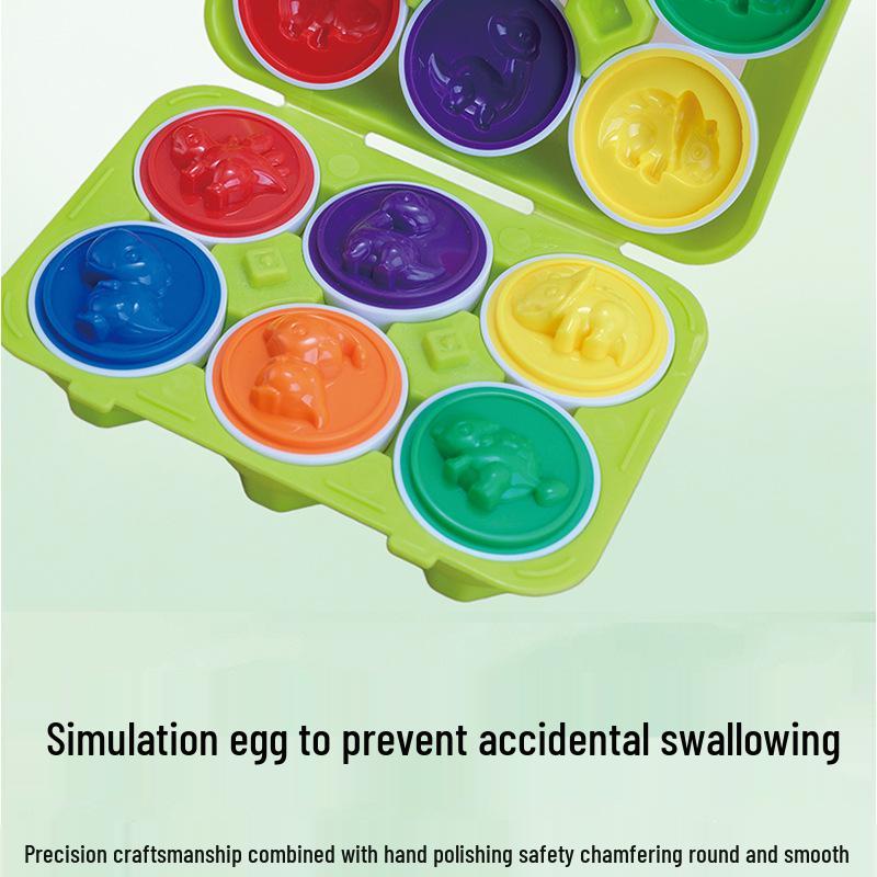 Cross-Border Baby Smart Egg Puzzle: Dinosaur Shape & Color Matching Educational Toy