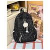 Korean Small Fresh Schoolbag Female College Student Simple Star Backpack Lightweight Large Capacity High School Backpack