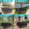 220x220x30cm Waterproof & UV Resistant Hot Tub Cover Protector Square Spa Cover Caps for Outdoor Garden Backyard Poolside Use