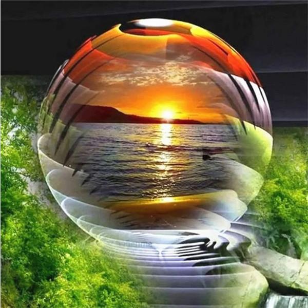 Diamond Mosaic Embroidery Bubble River Diamond Painting Full Square/Round Butterfly Landscape Wall Art