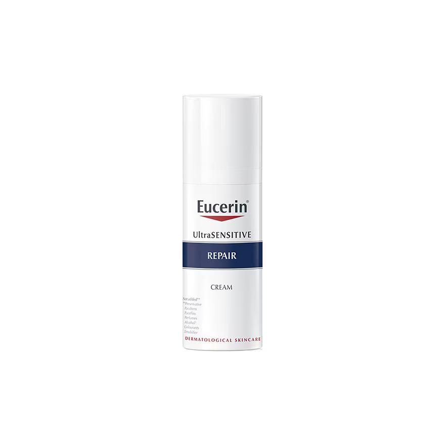 EUCERIN Ultra Sensitive Repair Cream 1.69oz / 50ml, irritated and redness-prone skin, Moisturizing, Korean Cosmetics, Kbeauty
