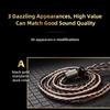 Qkz T1 Earphone Cable 8 Strand Copper Silver-Plated Upgrade Wire 3.5Mm Wired Headphone Cord For Zxn Zxt Ak6 Zs10 Edx Pro Zsr Cca