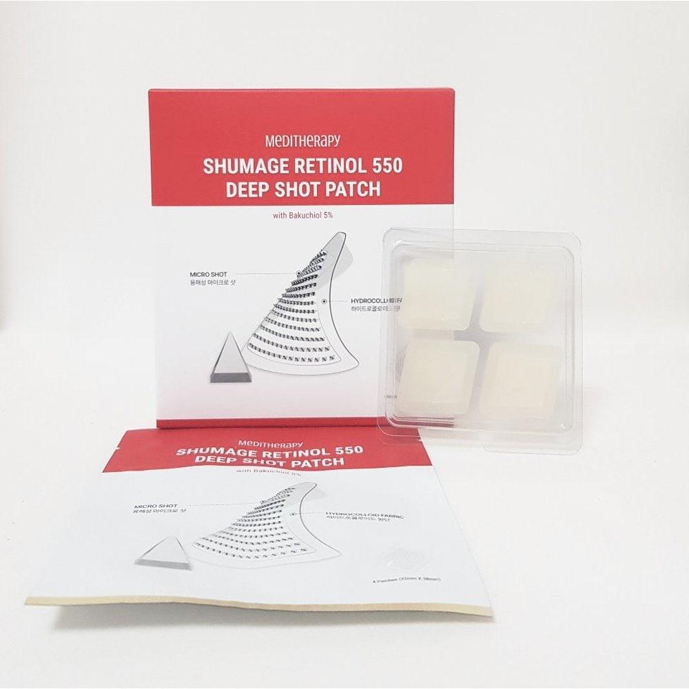 Meditherapy Shumage Retinol 550 Deep Shot Patch 1PUDEŁKO (4 naszywki w zestawie) Plaster Shumage