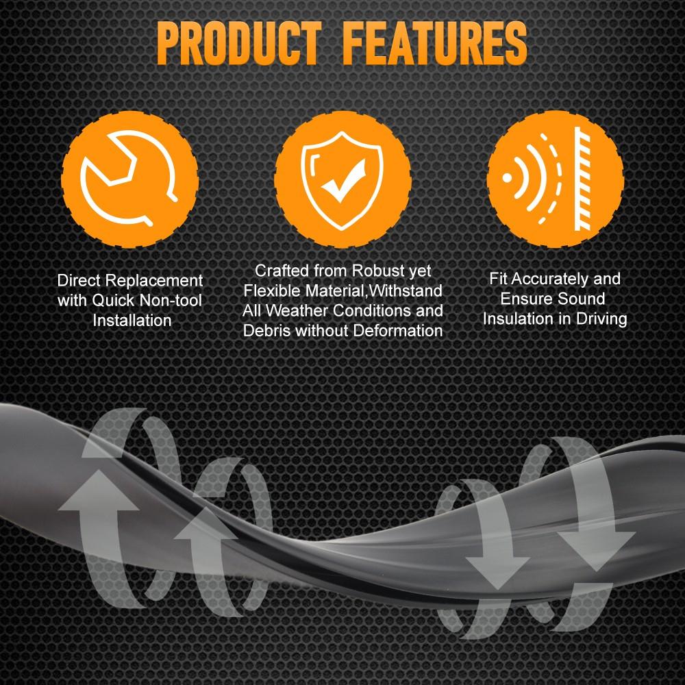 Roof Drip Molding Strip Trim 75556-06130 75555-06130 For Toyota Camry 2018-2022