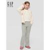 [Same Style for Kids of All Ages] Gap Girls' 2025 Autumn and Winter New Logo Flared Fleece Knit Pants 805486
