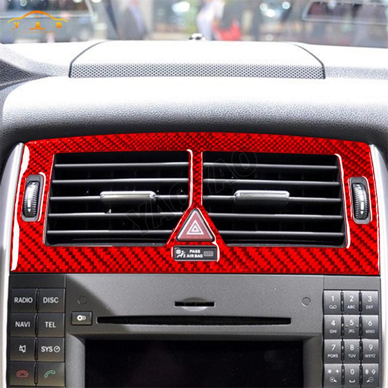 Fibra di Carbonio Per Mercedes Benz Classe B W245 2005-2011 Pannello Copri Bocchetta Aria Condizionata Adesivo Accessori Auto