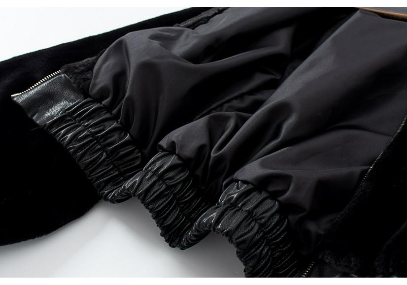2025 European & American Street Style High-Waisted Textured Furry Hooded Women's Jacket
