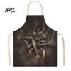 Halloween Theme Photography Butcher Apron with Realistic Blood Stain, Washable Protective Work Apron, Novelty Barbecue Horror Costume Prop for Cosplay