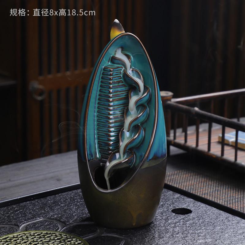 Incense Holder Ceramic Incense Burner Creative Ornaments for Backflow Incense Burner