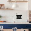 Black Sturdy Acrylic Straw Holder and Chopstick Organizers Cabinet Door and Wall Mount Storage Solution Daily Use