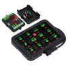 12 Gang Switch Panel Auto Dimmable RGB Circuit Control Relay System for Car Ship LED Light Fan