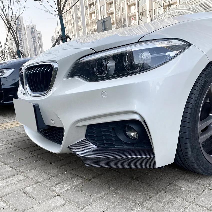 For BMW 2 Series F22 F23 M235i M240i M-Sport 2014 To 2019 Car Spoiler Cover Guard Deflector Lips Front Bumper Splitter Diffuser