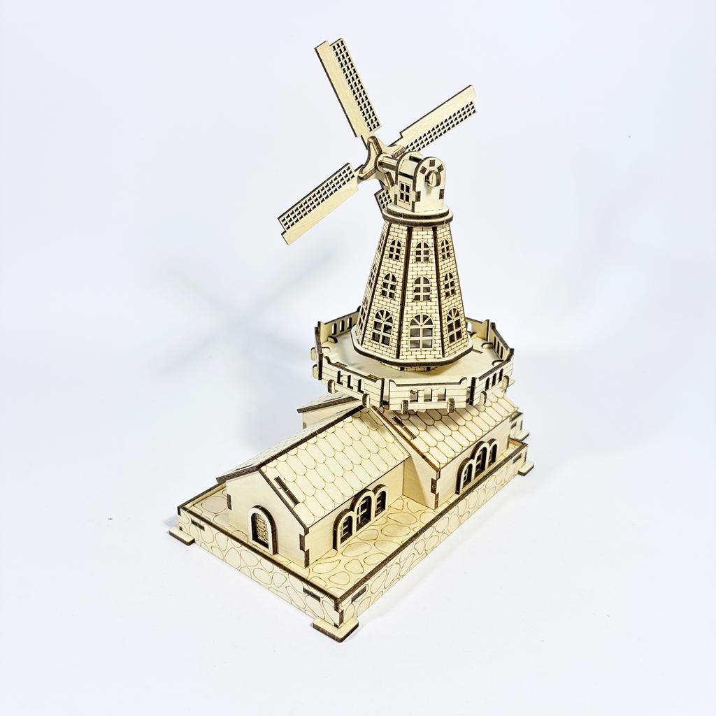 3D Wooden DIY Handmade Windmill Model Kit Christmas, Halloween, Thanksgiving Gifts The perfect present for family and friends Ca