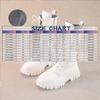 Bottes Blanches à Lacets Bottines Fermeture Éclair Latérale Semelle Souple Cuir Bottes Mi-Haut Habillage/École Équitation Enfant Mode Automne/Hiver
