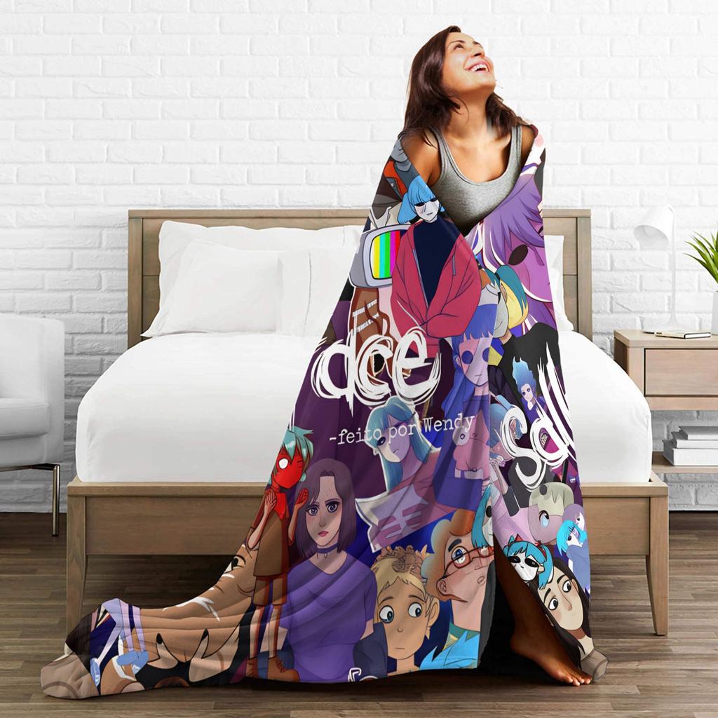 Sally Face Spiel Anime SF Decke Super Warm Lustige Plüsch Überwurfdecke Für Studenten Heimdeko Flanell Tagesdecke Bettbezug