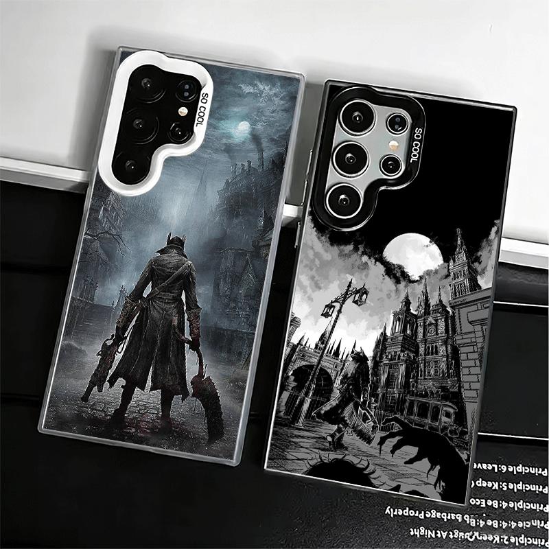 B-Bloodborne Spiel Weiche Handyhülle für Samsung Galaxy S24 S25 FE S26 Edge S23 Ultra S22 Plus S21 + Stoßfeste Hülle Rückschale