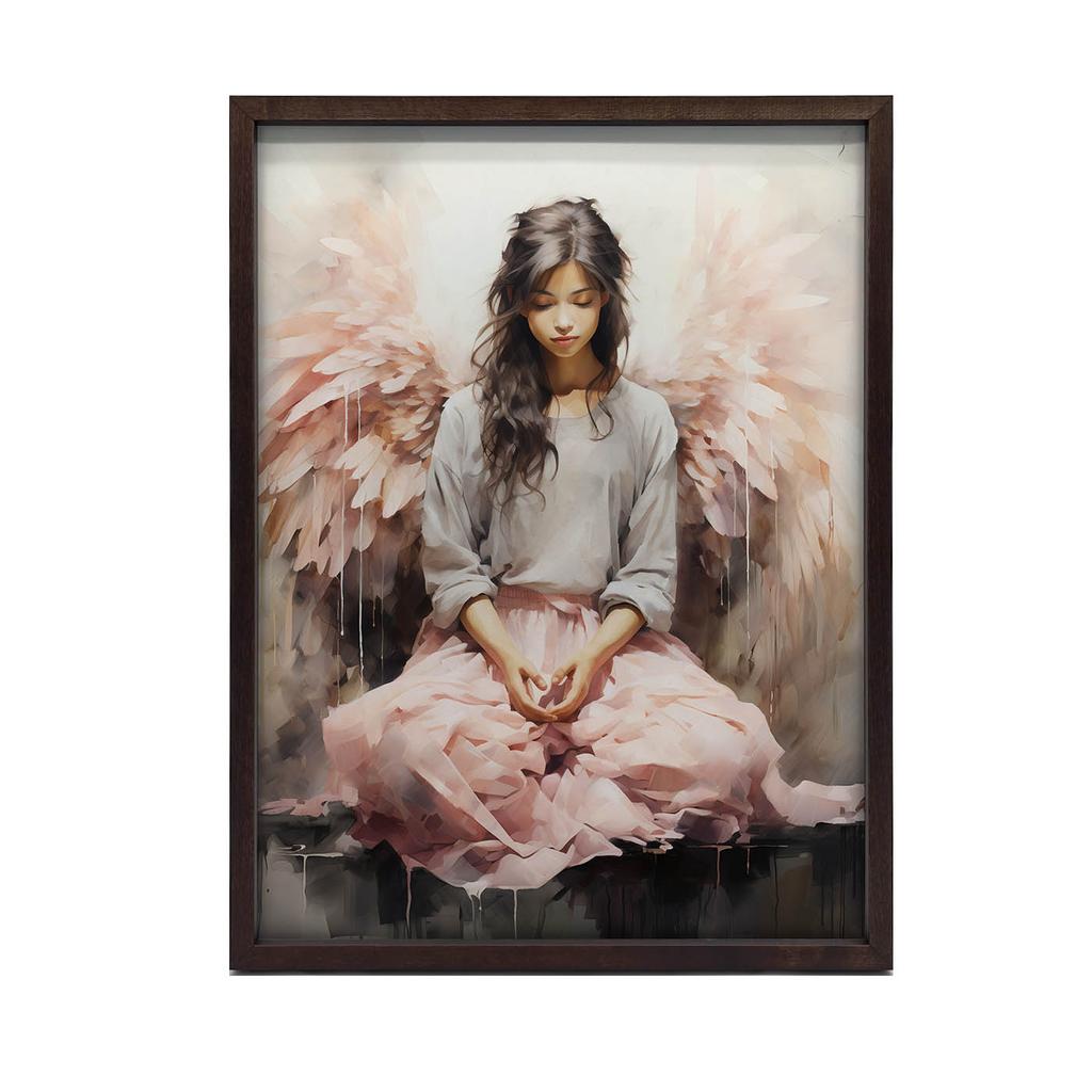 Ukojenie W Modlitwie Ukojenie W Modlitwie, 70X100 Cm, Rama Aluminiowa Złota, Papier Matowy 230 Gsm