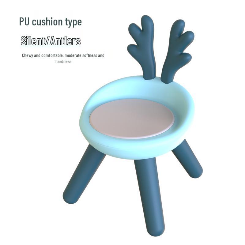 Children's Cute Squeaky Stool with Backrest - Ideal for Dining, Play, and Kindergarten