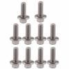 10pcs M6 Stainless Steel SS304 Hex Flange Screws   Washer Head  S Fastener