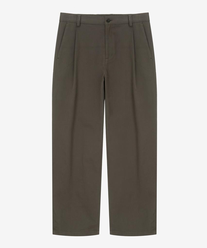 MINDBRIDGE [Warm] Cotton Wide One-Pleat Elastic Waist Pants - 3 Colors