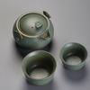 Ceramic Quick Tea Set One Pot Two Cups Kung Fu Tea Set Portable Tea Set