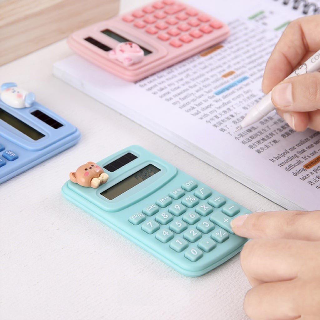 Portable Mini Cute Calculator Cartoon Digit Calculator Students Office School Supplies Stationery