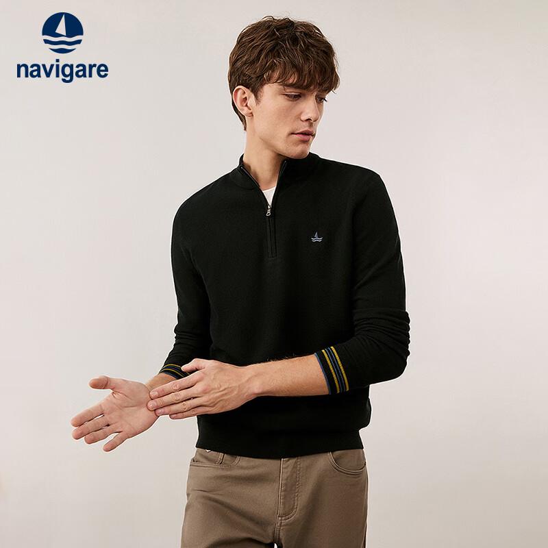Navigare Men's Half-Zip Mock-Neck Knit Pullover