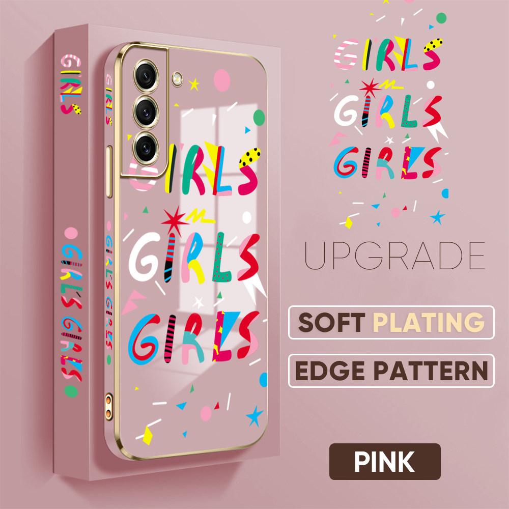 Bunte Druckmuster Quadratisches Randmuster Gehäuse Überzogene Telefonschale Luxus-Beschichtung Weiche Telefonhülle für iPhone Motorola Moto OnePlus Samsung