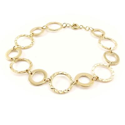 [F6714] - Gold Plated Bracelet 'Choreography'