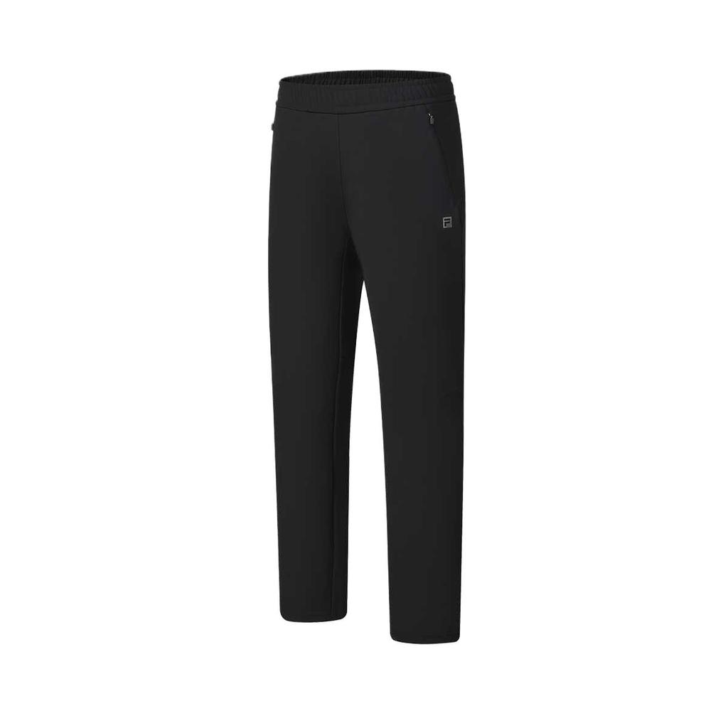 FILA Fitness Series Simple Brand Logo Comfortable Fleece Knit Sports Pants Men bottoms Deep-Black A11M511613F-BK