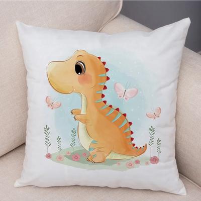 Superweicher Plüsch Niedlicher Cartoon Giraffe Elefant Löwe Kissenbezug Nordische Kinderzimmerdeko Reizender Tier Kissenbezug für Sofa Zuhause