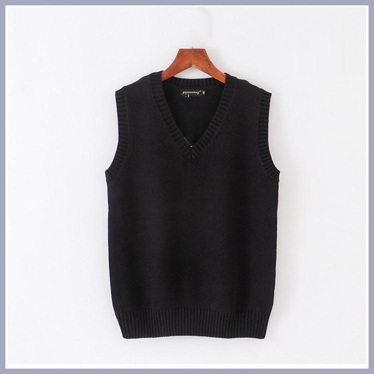 Gilet a Maglia Senza Maniche Donna Uomo Scollo a V Preppy Studenti Ragazzi Ragazze Classico Primaverile Maglione Lavorato a Maglia Moda Coreana Gilet Retrò