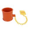 5th Wheel Lock Metal Versatile Warning Tag Enhanced Safety Anti Theft Trailer Wheel Pin Hitch Lock with 2 Keys for RV
