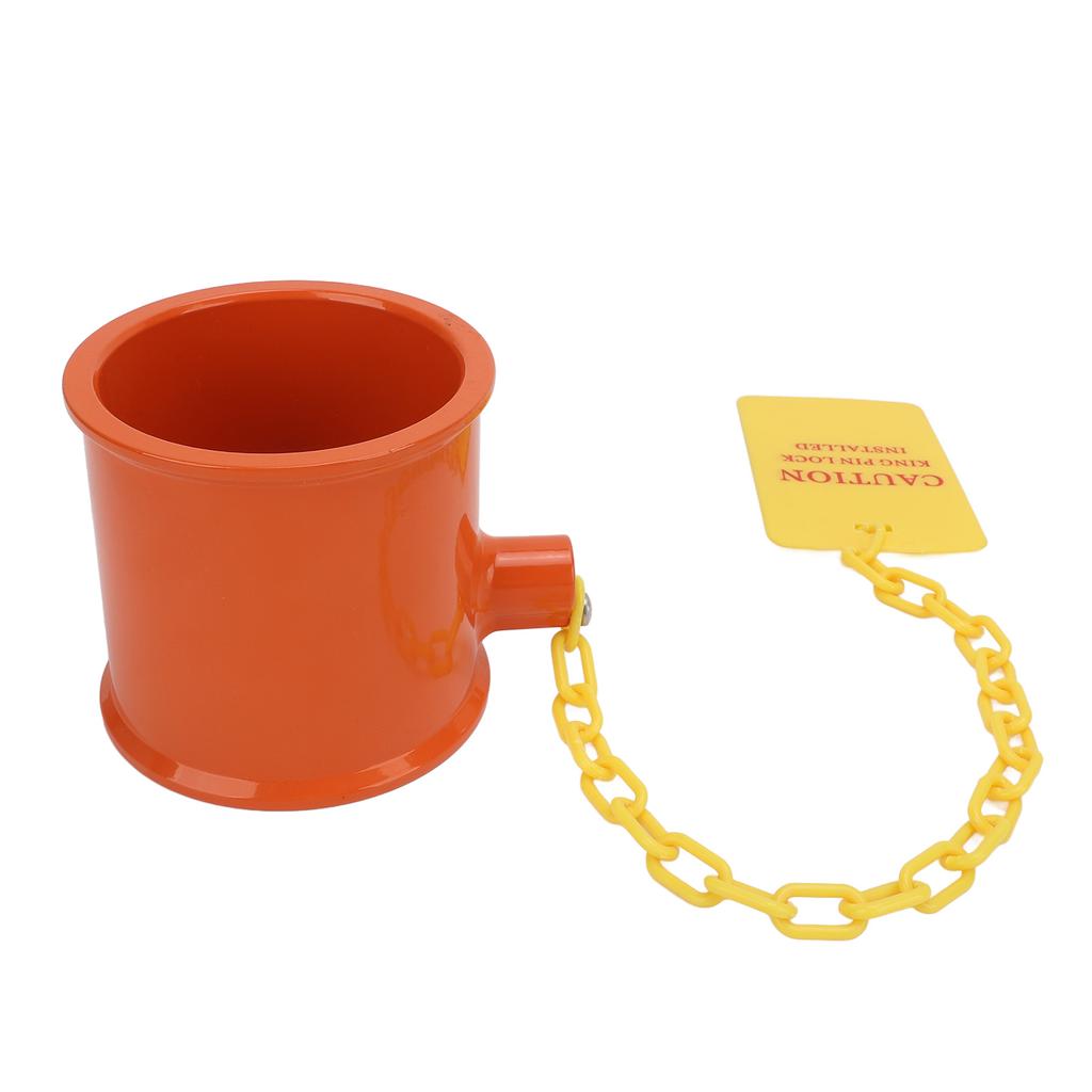 5th Wheel Lock Metal Versatile Warning Tag Enhanced Safety Anti Theft Trailer Wheel Pin Hitch Lock with 2 Keys for RV