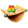 Fleece Bird Hanging Hammock Yellow Grey Hamster Hammock New Bird Cage Perch  Pet Habitat