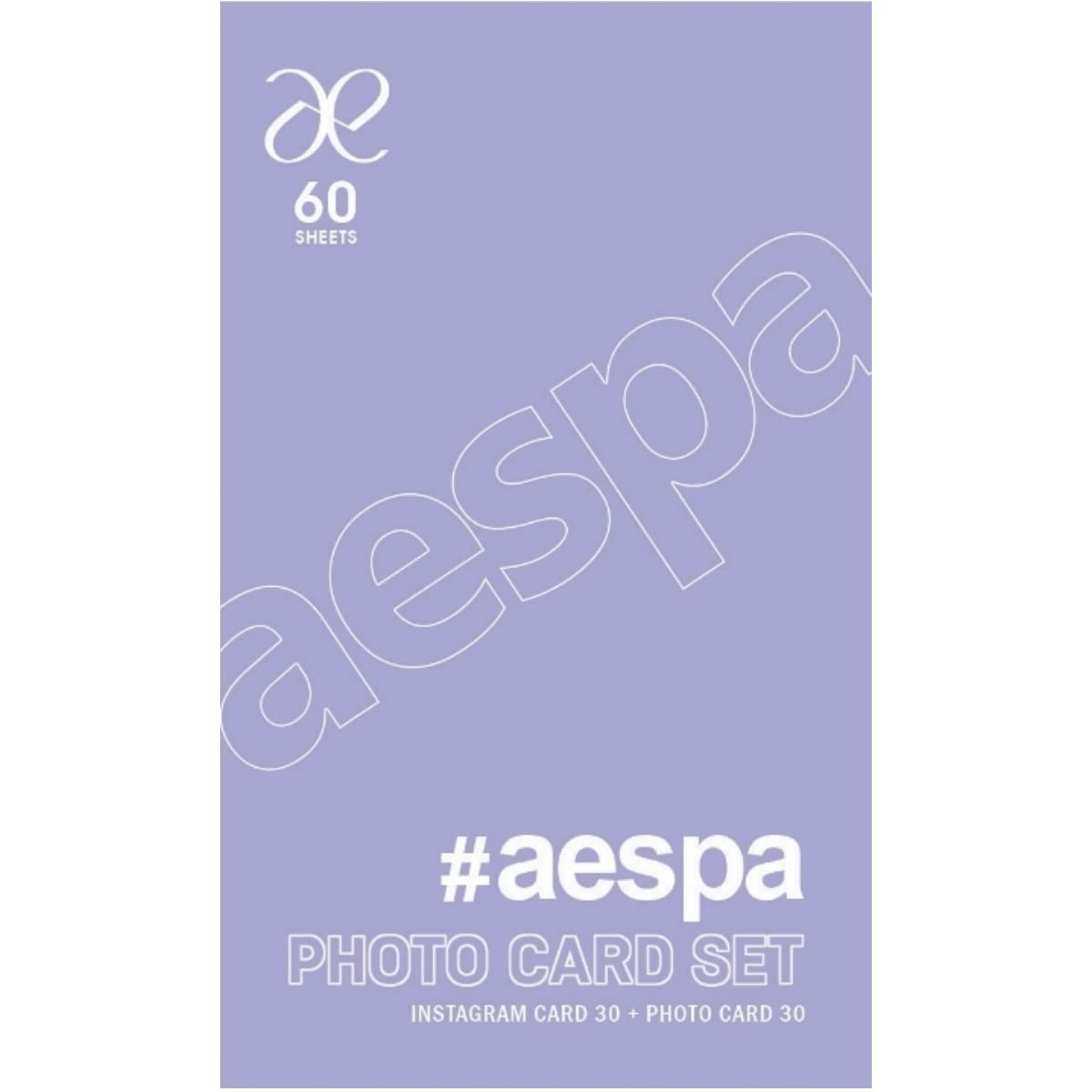

набор фотокарточек Instagram cards 30 trading 60-sheet [30 + карточки] (Aespa)
