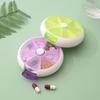 Portable Round Shape Small Medicine Pill Box Portable 7 Days Weekly Travel Medicine Holder Tablet Storage Case Container