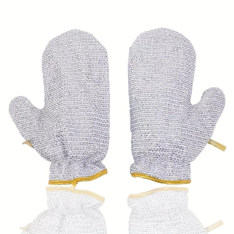 High-Quality Steel Wire Dishwashing Gloves,Made with Built-In PVC Material,Are Non-Slip,And Suitable for Cleaning in The Kitchen