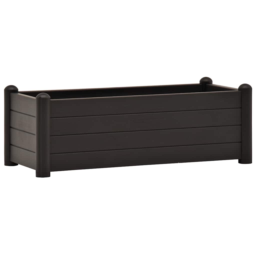 vidaXL Garten-Hochbeet PP Anthrazit 100x43x35 Cm