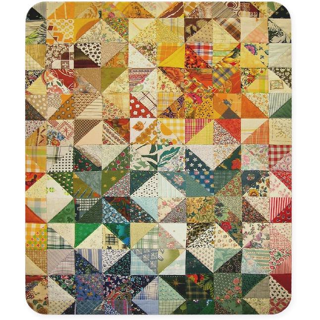 CafePress Fun Patchwork Quilt Mousepad Non-Slip Rubber Gaming Mousepad Fun Patchwork Quilt Mouse